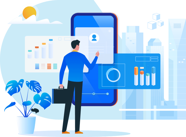 Cloud data analytics dashboard helping businesses grow